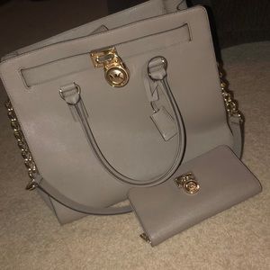 Michael Kors bag and wallet